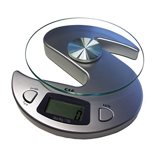 G & G KS-Silber 6000g/1g Küchenwaage Briefwaage Tischwaage Digitalwaage Scale